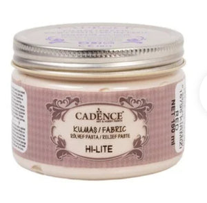 Cadence fabric relief paste Red