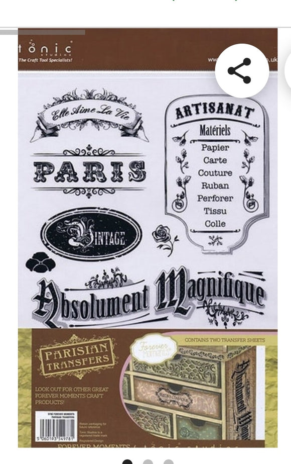Tonic Studios parisina transfers forever moments