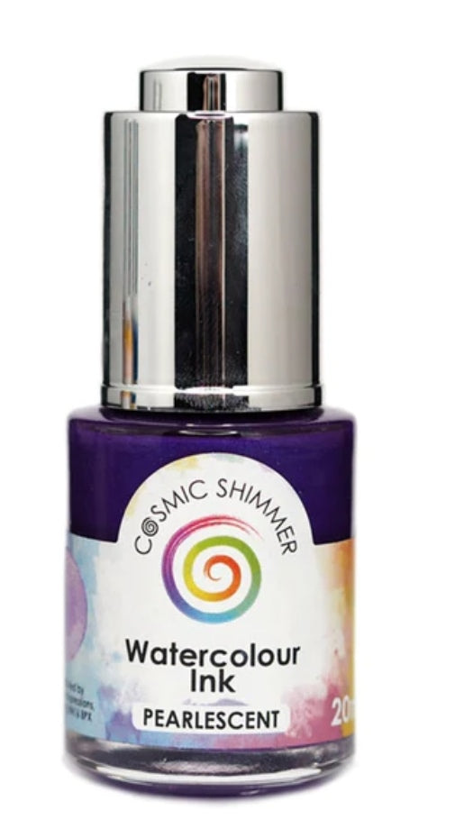 Cosmic Shimmer watercolour ink Pearlescent Purple Twilight