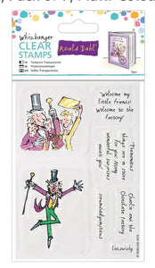 Docrafts whiz banger clear stamp Roald Dahl