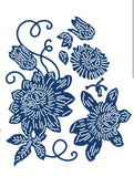 Tattered Lace die 3D decoupage kukat passion flower