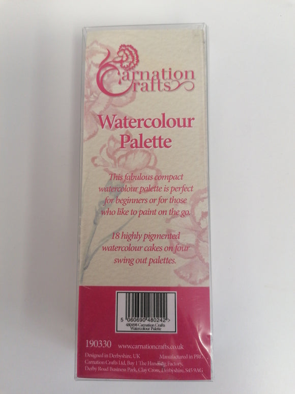 Carnation Crafts watercolour palette