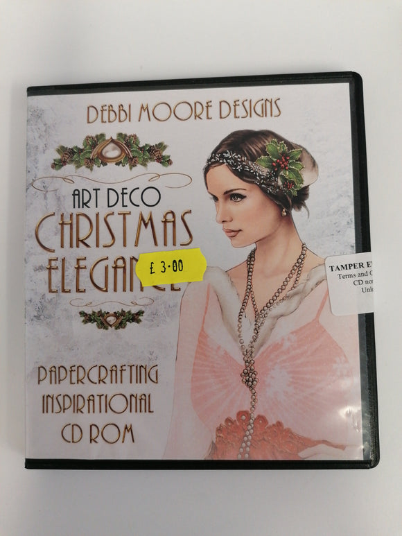 Debbie Moore designs art Deco Christmas elegance Cd-rom
