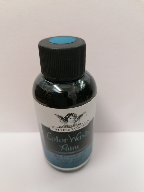 Tattered Angels color wash paint Blue lagoon