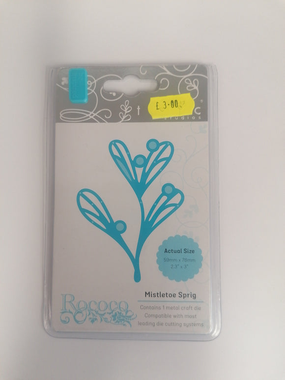 Tonic Studios Die Mistletoe sprig