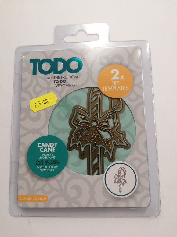 Todo candy cane die