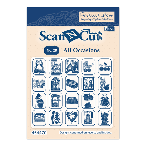 Tattered lace scan n cut USB No 28: All Occasions