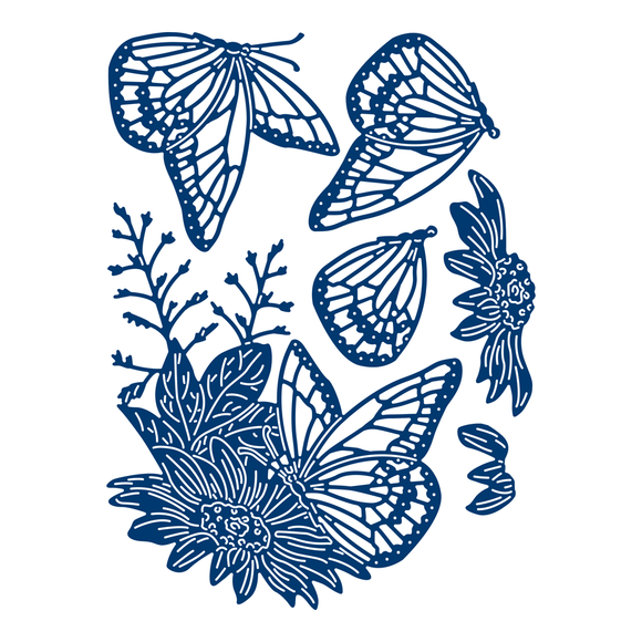 Tattered lace Butterfly 3D Decoupage die (457747)