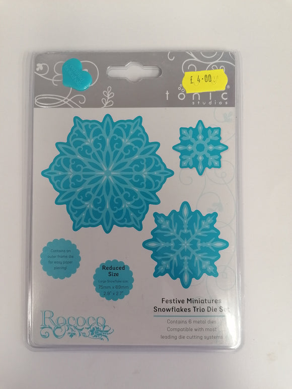 Tonic Studios die Snowflake trio set