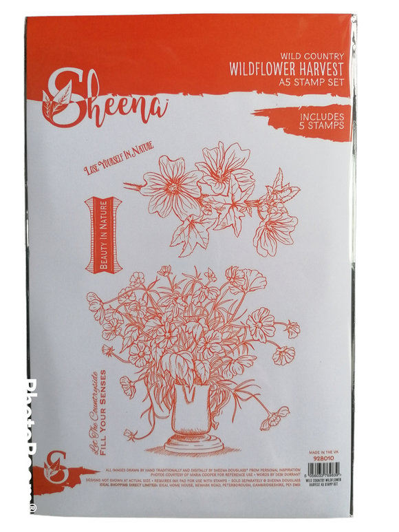 Sheena A5 stamp set WILDFLOWER HARVEST