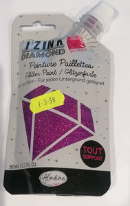 IZINK DIAMOND glitter paint 24 carats Purple