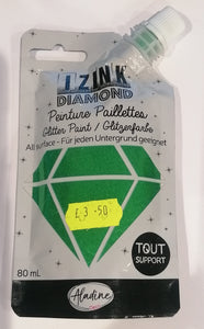 IZINK DIAMOND glitter paint Vert Fonce