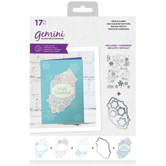 Gemini Christmas Layering Stamp & Die - Festive Flurry