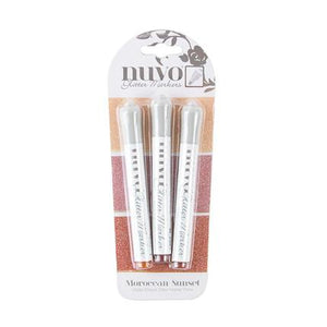 Tonic studio Nuvo - Glitter Markers - MOROCCAN SUNSET - 167n