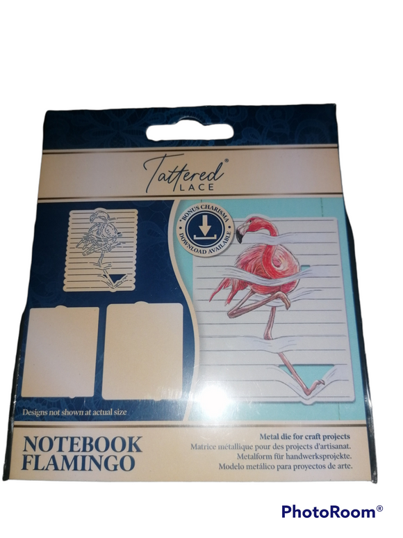 Tattered Lace die NOTEBOOK FLAMINGO