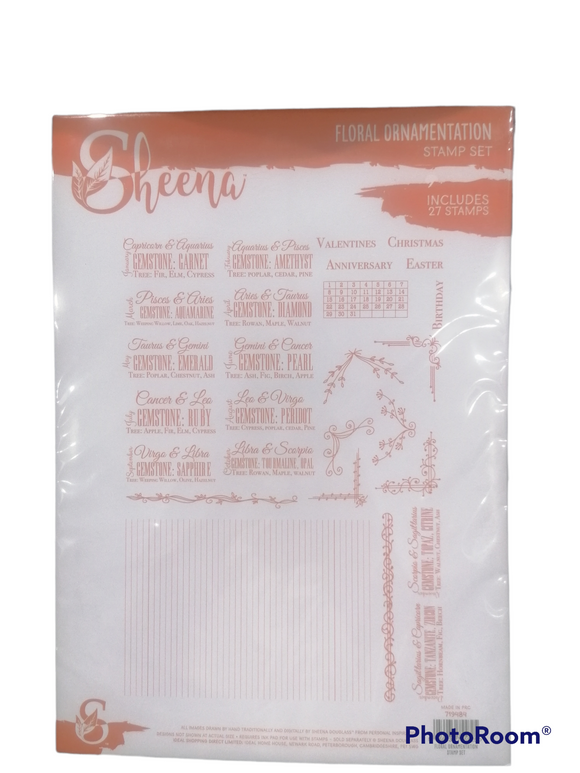 Sheena stamp FLORAL ORNAMENTATION