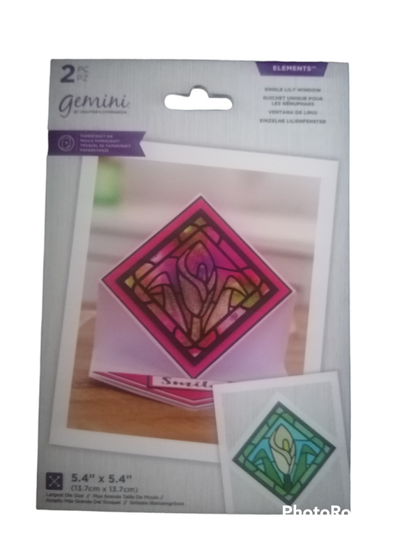 GEMINI Die Single lily Window