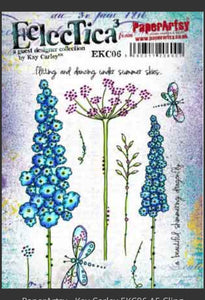 PaperArtsy - Kay Carley EKC06 A5 Cling Rubber Stamp Set