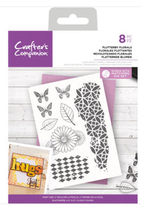 Gemini stamp Flutterby florals
