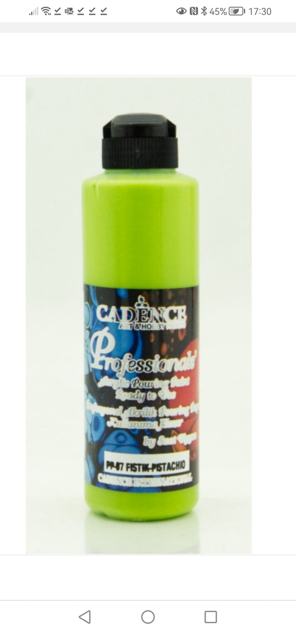 Cadence professional acrylic pouring paint 250ml Pistachio