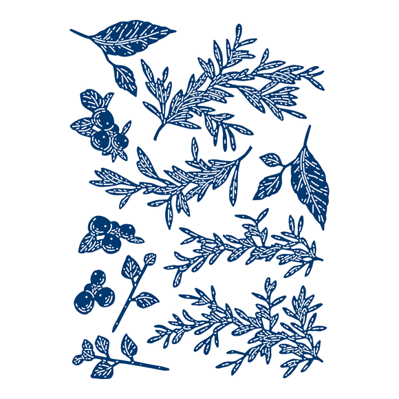 Tattered lace 3D Decoupage Watercolour Foliage (465997)