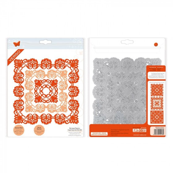 Tonic Studios die set layering lace baroque square