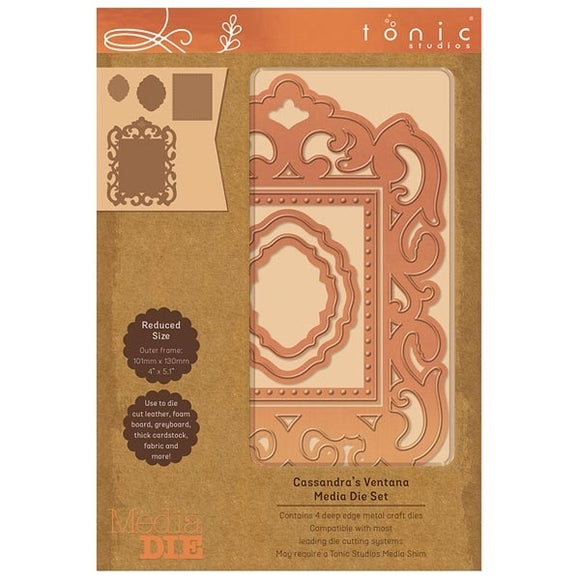 TONIC STUDIOS MEDIA DIE SET CASSANDRA'S VENTANA | SET OF 4