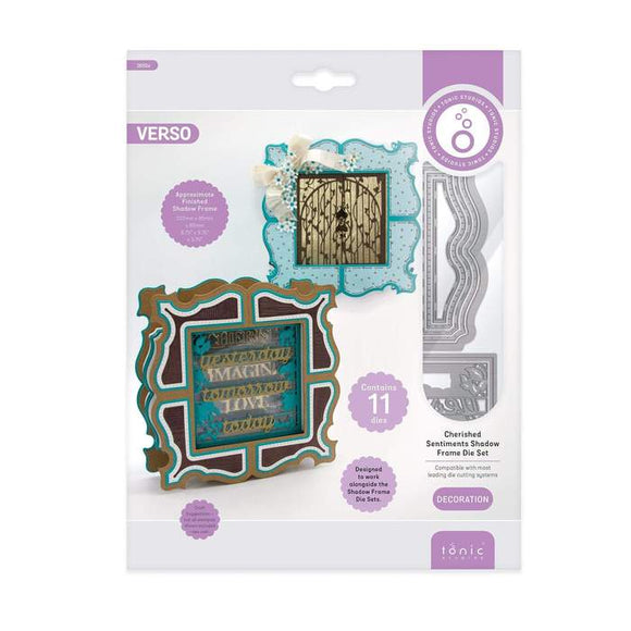 Tonic Studios - Dimensions - Cherished Sentiments Shadow Frame Die Set - 2655E