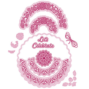 Carnation Crafts Dies - Half and Half Circle Set