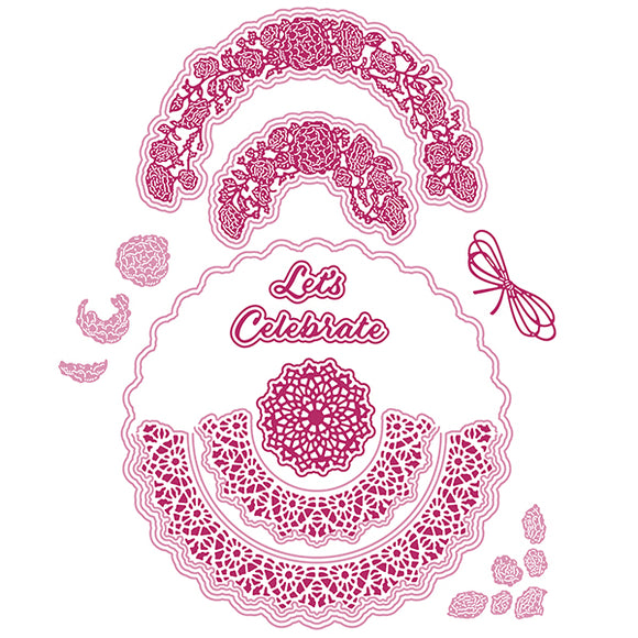 Carnation Crafts Dies - Half and Half Circle Set