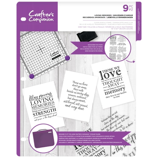Crafter's Companion A4 stamp LOVING MEMORIES