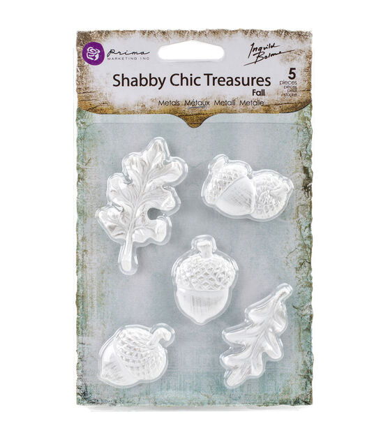 Prima Marketing Shabby Chic Treasures Resin Embellishments - Fall 5pcs