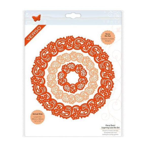 Tonic Dies: Layering Lace - Floral Swirl - 2217e