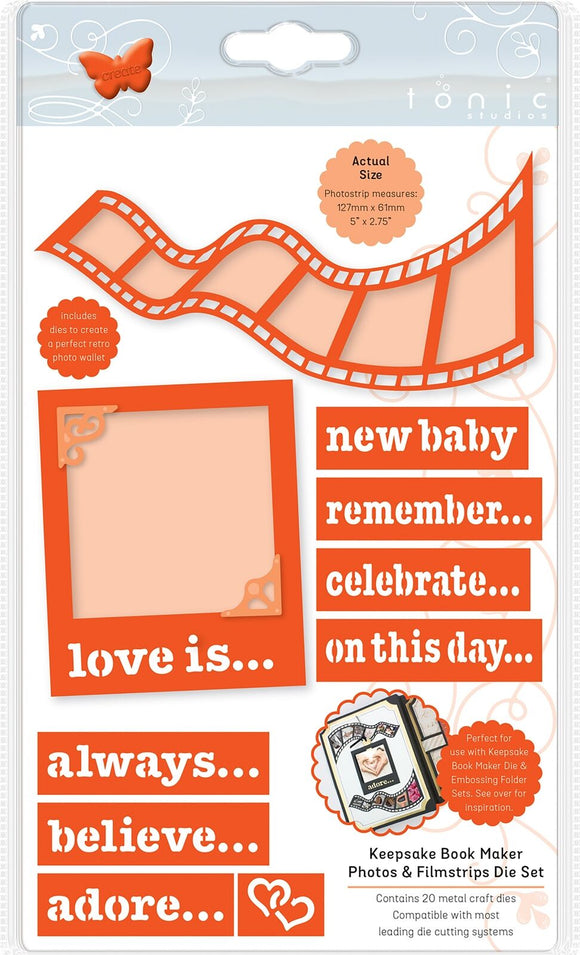 Tonic Studios Dies-Keepsake Book Maker-Photos & Filmstrips