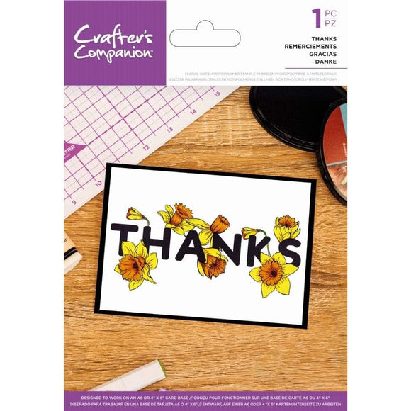 Crafters companion stamp THANKS