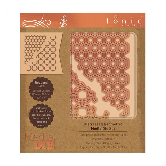 Tonic Studios Distressed Geometric Media Die Sets
