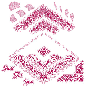 Carnation Crafts Dies - Half and Half Diamond Set