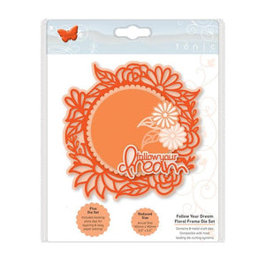 Tonic Studios - Essentials - Follow Your Dream Floral Frame Die Set - 2802E