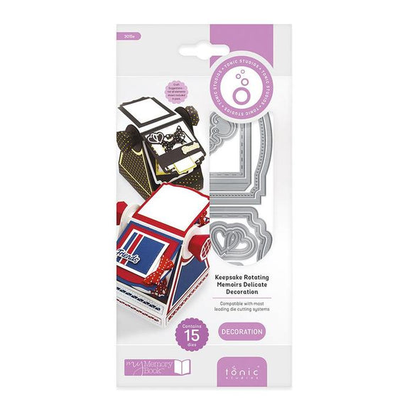 Tonic Studios - Keepsake Rotating Memoirs - Delicate Decoration Die Set - 3015E