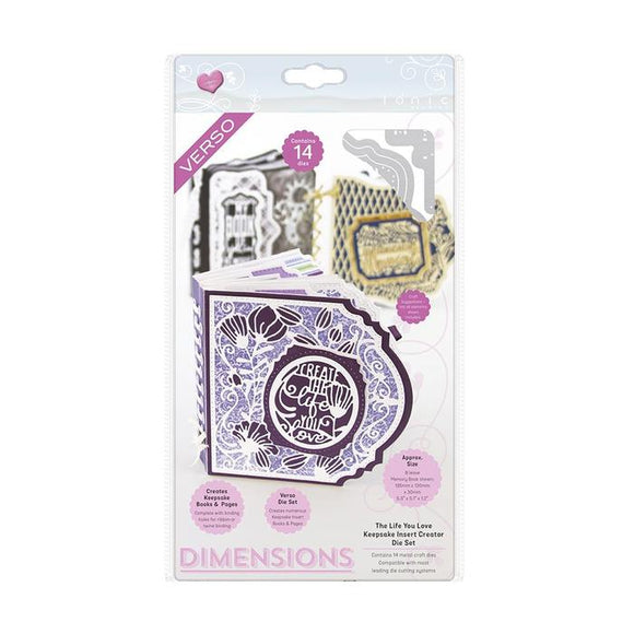 Tonic Studios - Dimensions - The Life You Love Keepsake Insert Creator Die Set - 2527E