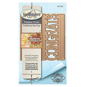 Spellbinders Congrats Pop-Up Die Designer Series (S3-246)