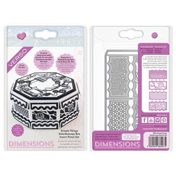TONIC STUDIOS KALEIDOSCOPE SIMPLE THINGS BOX INSERT DIE SET