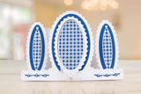 Tattered lace Shaped Oval Stepper (436339)