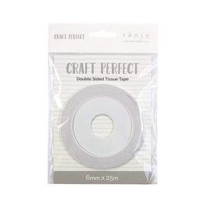 Tonic studio Craft Perfect - Adhesives - Double Sided Tissue Tape - 6mm x 25m