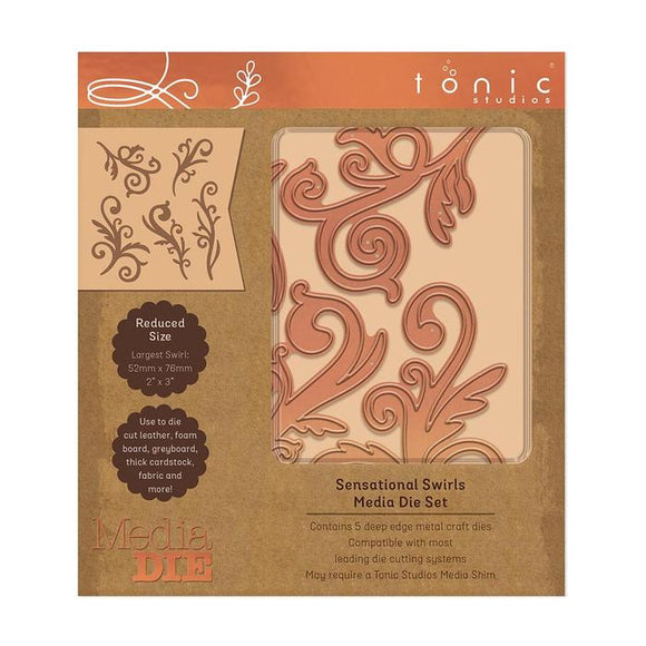 Tonic Studios - Media Die - Sensational Swirls Media Die Set - 2652E