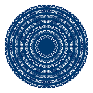 Tattered lace Velvet Lace Mini Ruffle Circles (TLD0412)
