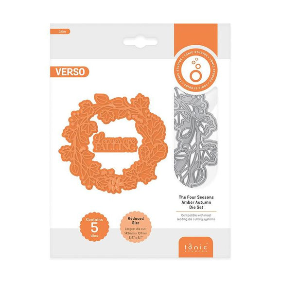 Tonic Studios - The Four Seasons Floral Frames - Amber Autumn Die Set - 3279e